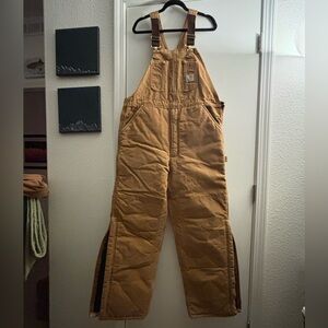 Carhartt Tan Men's lined Bibs